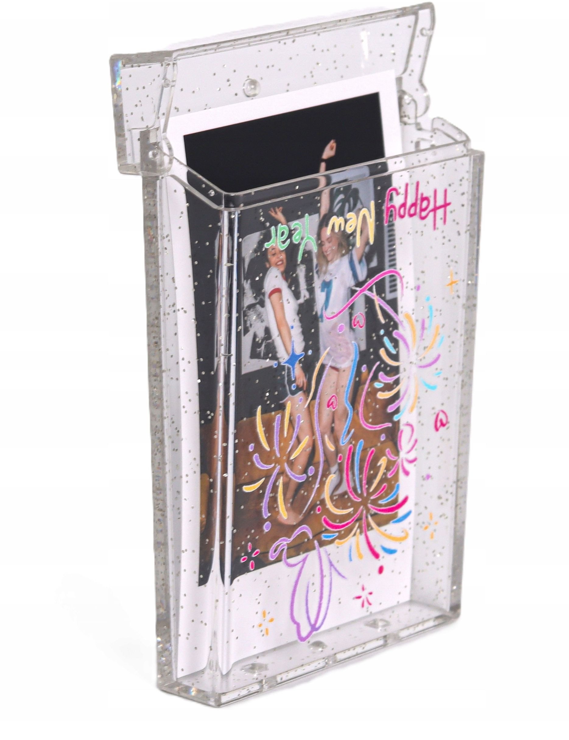 Set mbrojtës LoveInstant për kamerë Fuji Instax Mini 12, kuti transparente, sleeve transporti me shkëlqim