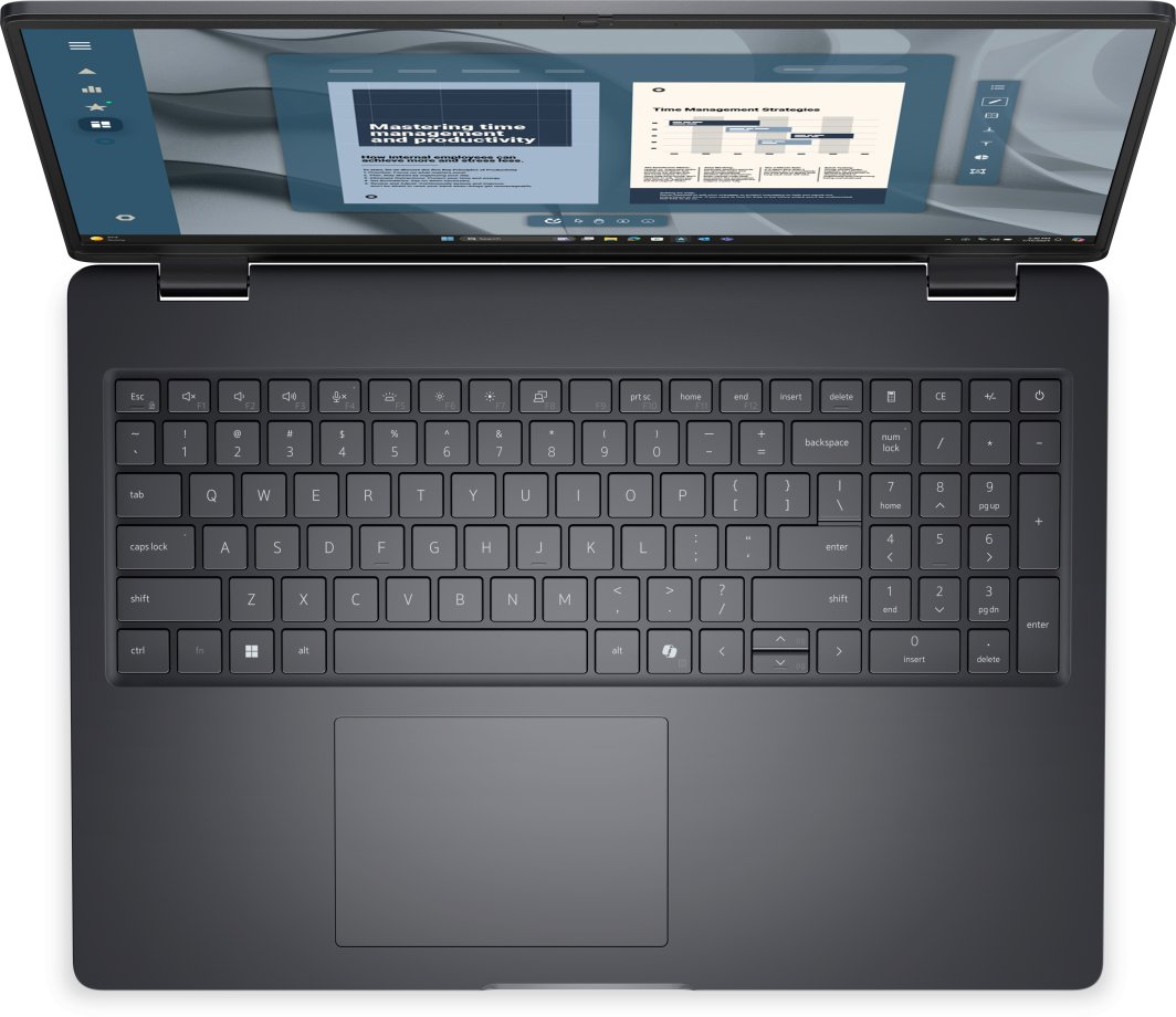 Laptopi Dell Pro 16 PC16255, AMD Ryzen 5 220, 8GB DDR5, 512GB SSD, 16" FHD+, Windows 11 Pro, i hirtë