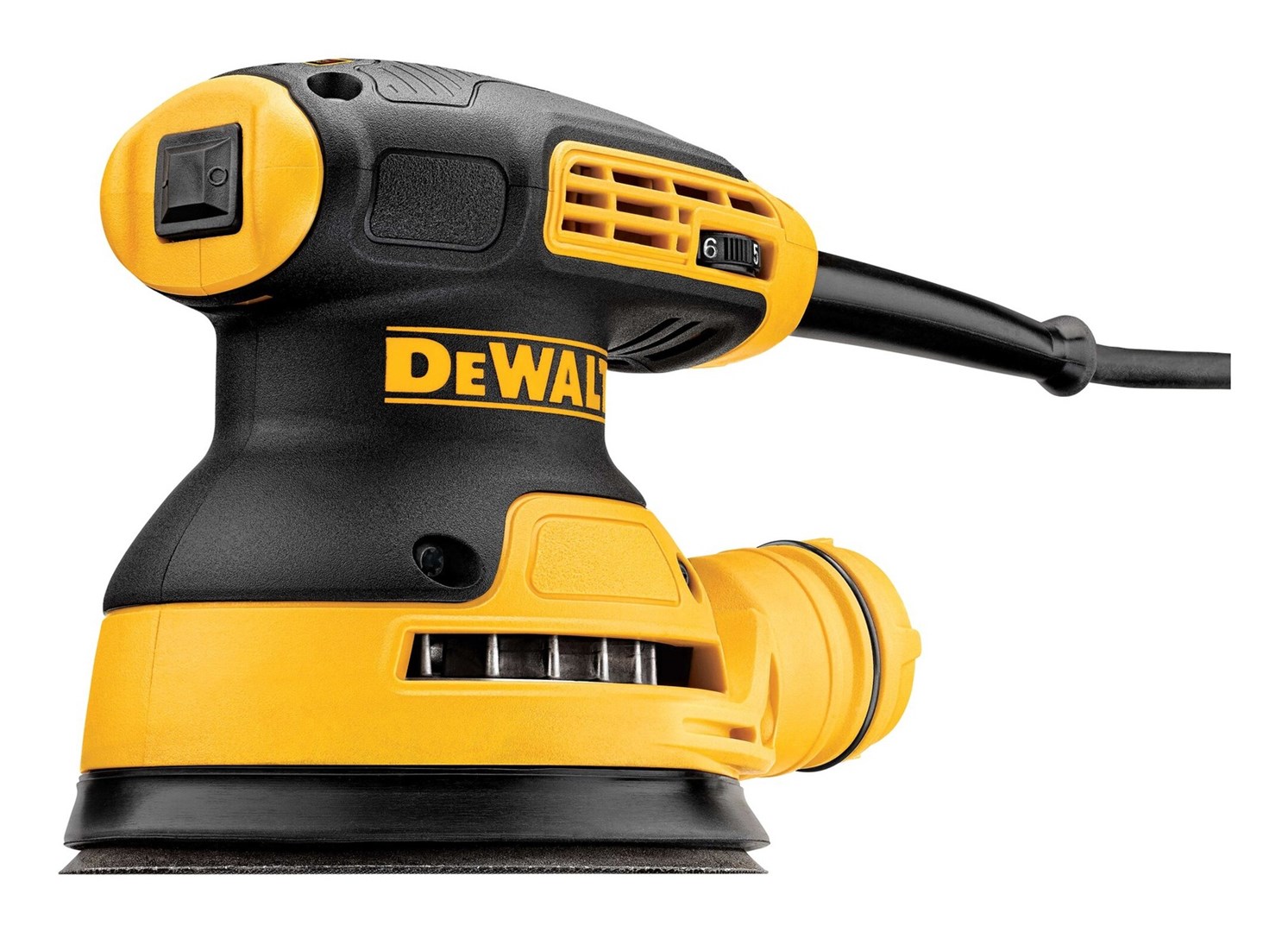 Lëmues orbital Dewalt DWE6423, 280W, 125mm, i verdhë