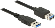 Kabllo DeLock USB A - USB A 85057, 3m, e zezë