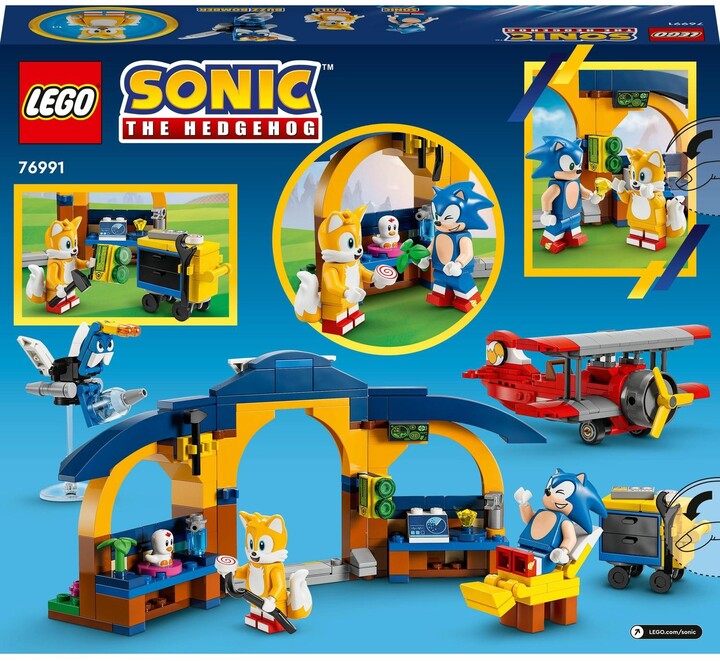 Set LEGO® Sonic the Hedgehog™ 76991 Tails' Workshop and Tornado Plane