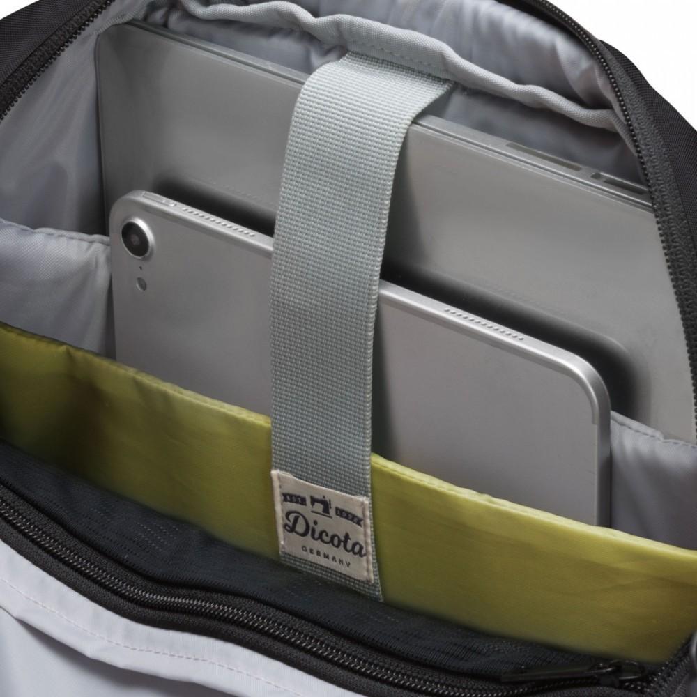 Çantë laptopi Dicota Eco Tote Bag Motion D31877 RPET, 15.6", material i papërshkueshëm nga uji, gri