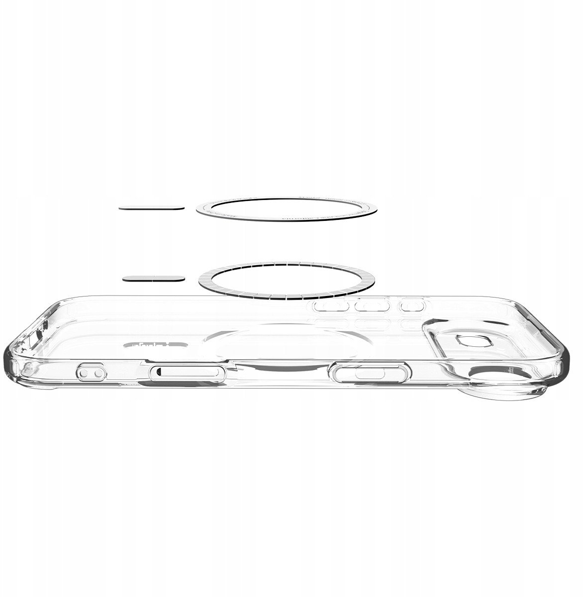 Mbulesë telefoni Spigen Ultra Hybrid MagSafe për iPhone 17 Air Pro, transparente, e bardhë