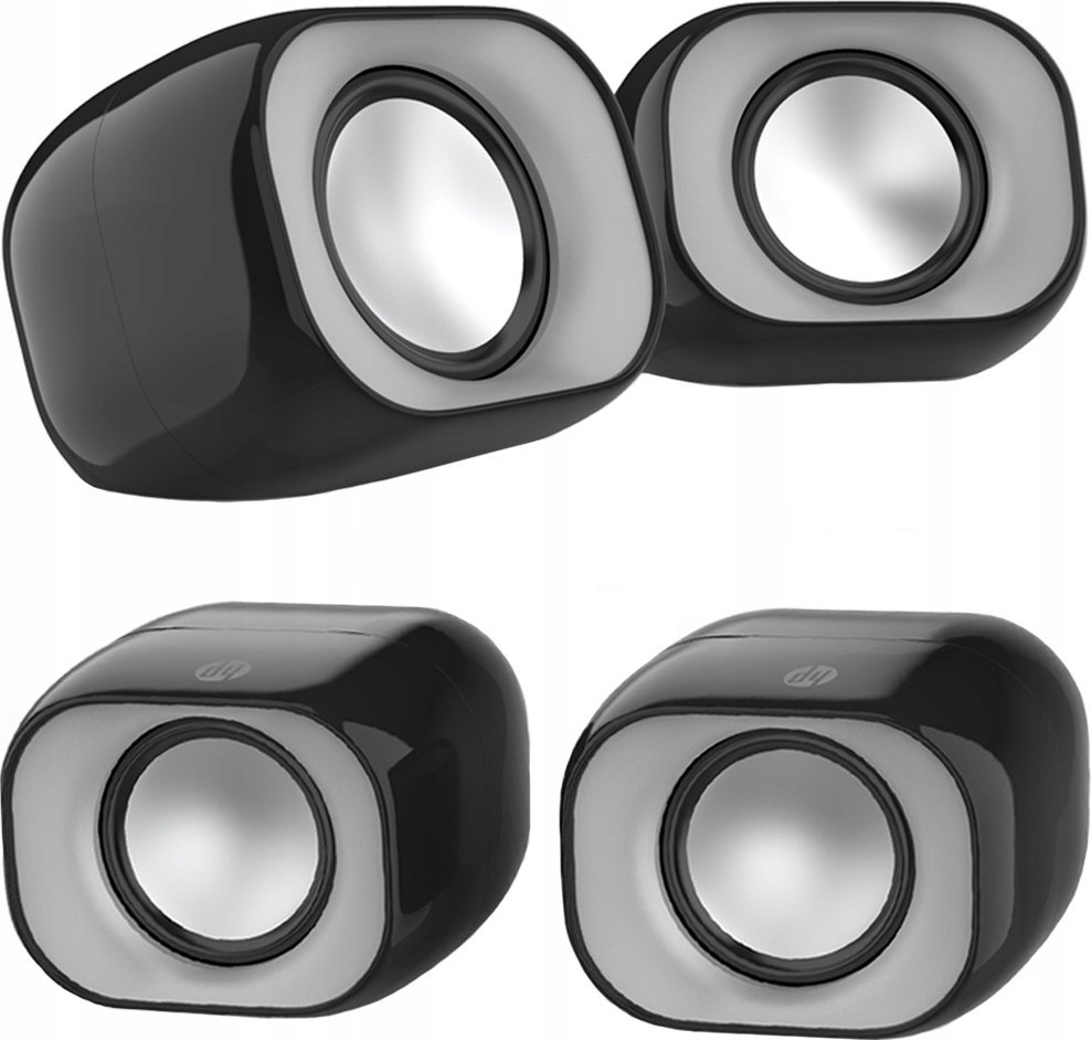 Altoparlantë kompjuteri HP Stereo, 3.5mm, USB, të zinj