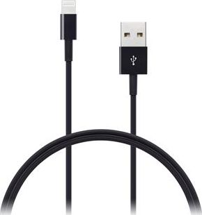 Kabllo Connect IT USB-A-Lighting Cable, 1m, e zezë