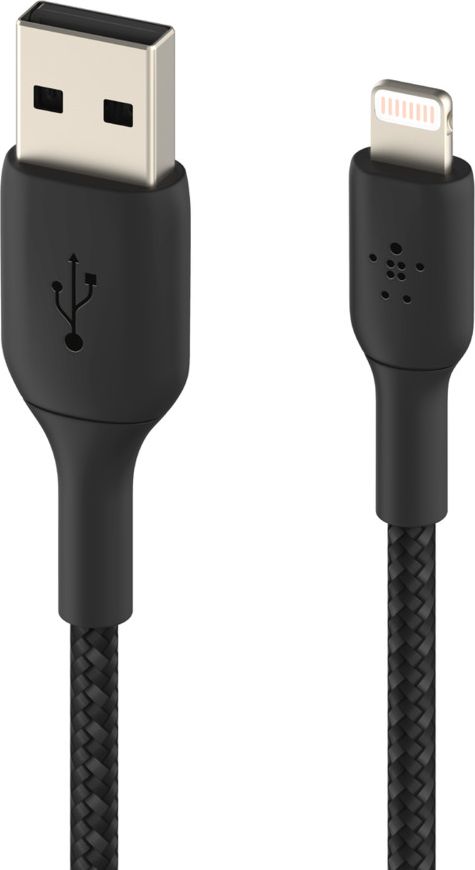Kabllo Belkin USB-A - Lightning Cable 2m, e zezë
