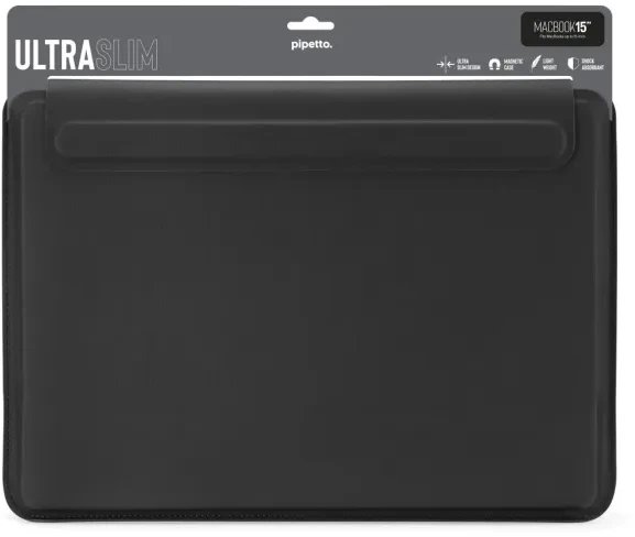 Futrollë laptopi Pipetto Ultra Slim Sleeve për MacBook Air 15", e zezë