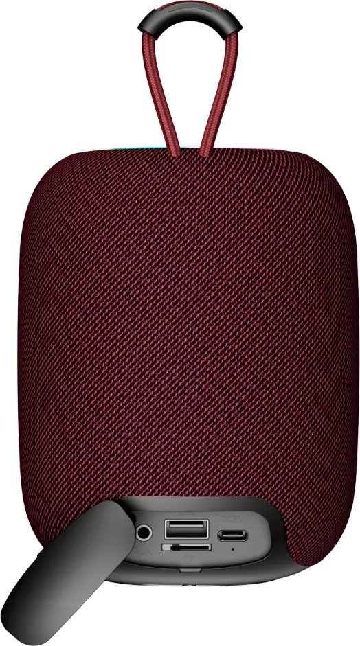 Altoparlant portativ Canyon BSP-8, Bluetooth, ndriçim RGB, i kuq