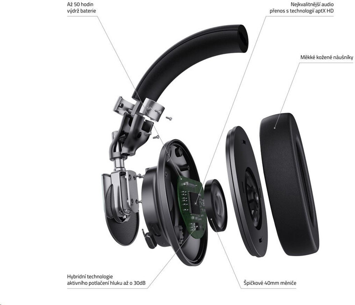Kufje LAMAX HighComfort ANC, të zeza