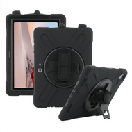 Këllëf tableti Mobilis All in Case për Microsoft Surface Go 4 3 2 1, me rrip shpatulle, me mbajtëse, i zi