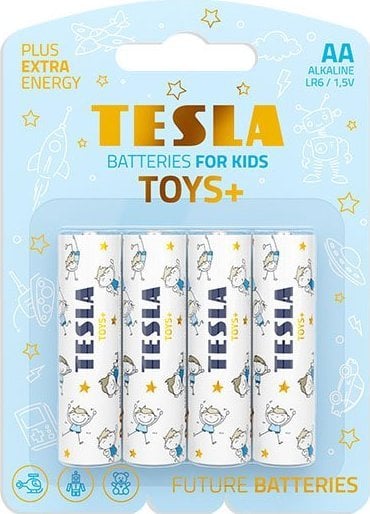 Bateri alkaline Tesla TOYS+ BOY R6 AA, paketim 4 copë