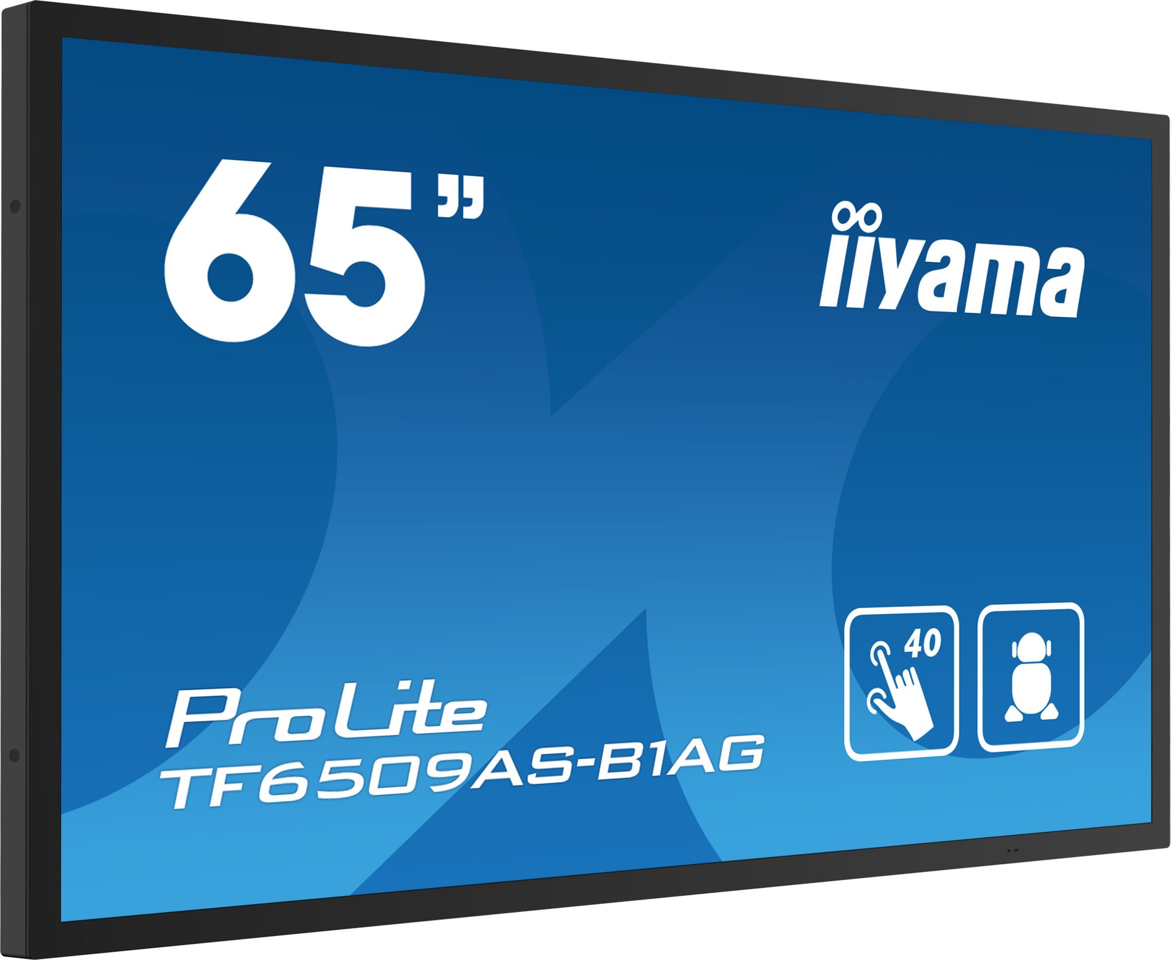 Интерактивен монитор Iiyama TF6539AS-B1AG, 65\", 4K UHD, со допир, црн