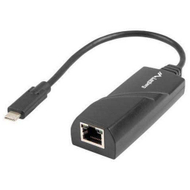 Adapter rrjeti Lanberg NC-1000-02, USB-C në RJ-45, Gigabit Ethernet, i zi