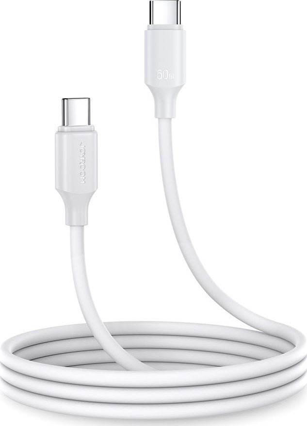 Kabllo USB C në USB C Joyroom A9, 60W PD QC, 1m, e bardhë