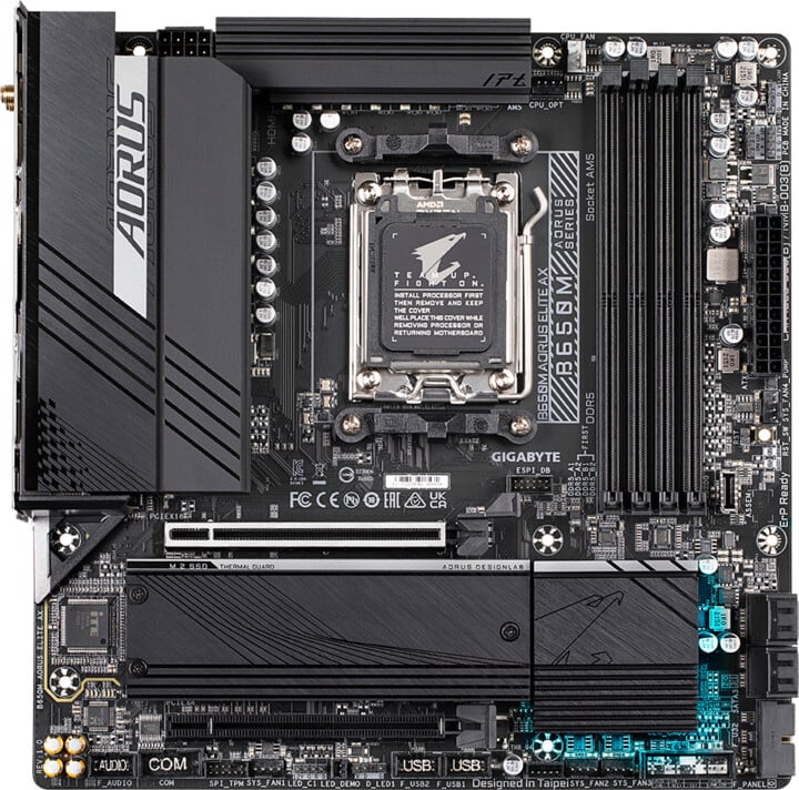 Pllakë amë GIGABYTE B650M AORUS ELITE AX - AMD B650