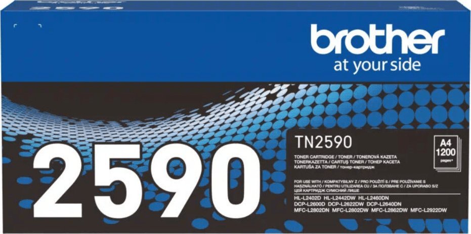 Toner Brother TN-2590, origjinal, 1200 faqe, i zi