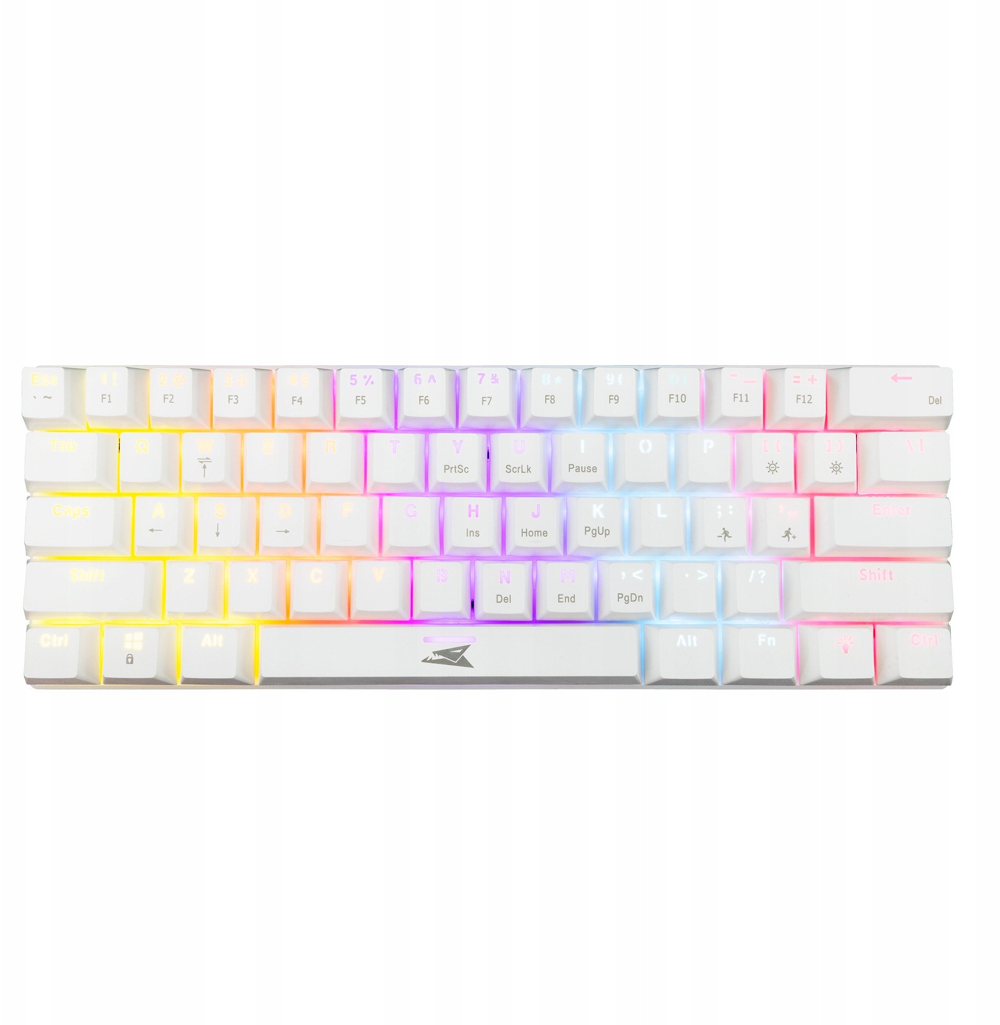 Tastierë gaming Baracuda BGK-03211 Dolphin, mekanike 61 taste, RGB, e bardhë