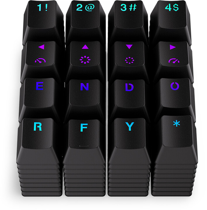 Taste Endorfy KC124, 104 copë, PBT, të zeza