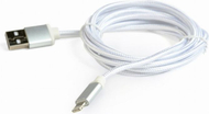 Gembird USB A - Lightning кабел (CCB-mUSB2B-AMLM-6-S), 1,8m, сребрена