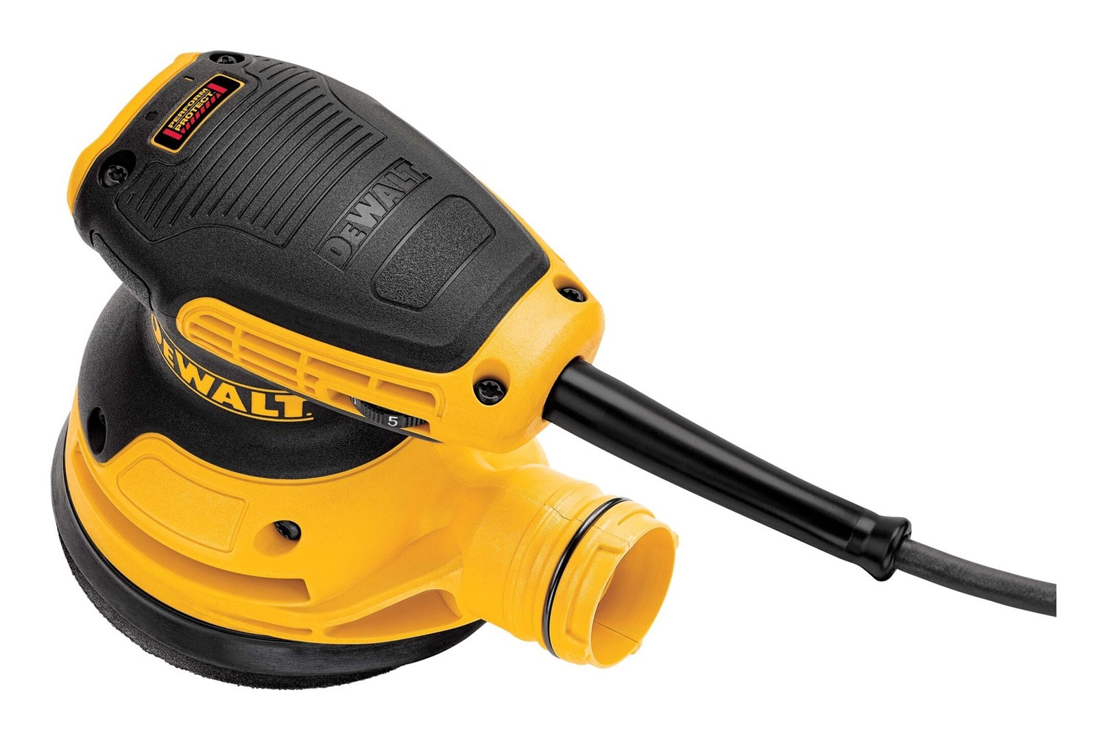 Lëmues orbital Dewalt DWE6423, 280W, 125mm, i verdhë