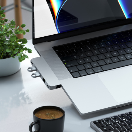 Përshtatës Satechi Aluminium Pro Hub Mini, i argjendtë