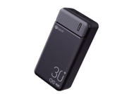 Power Bank C-tech PBPD-30, 30000mAh, QC/PD 3.0, e zezë