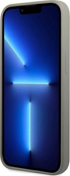 Mbështjellës telefoni Guess GUHMP13XSPLG për iPhone 13 Pro Max, silikon, MagSafe, gri
