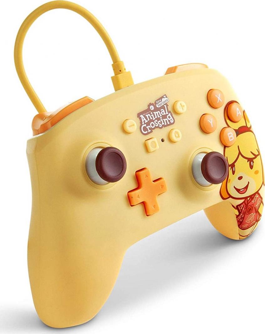 Kontroller PowerA Animal Crossing Isabelle, me kabllo, i verdhë