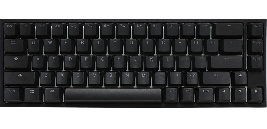 Tastierë lojërash Ducky One 2 SF, 65%, Cherry MX RGB Blue, e zezë
