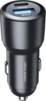 Karikues makine Mobile Origin Car Charger, 60W, USB C dhe USB A, i zi
