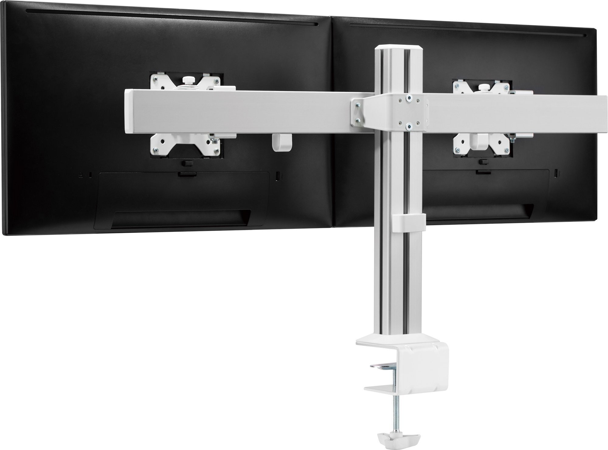 Mbajtës tavoline për monitorë INLINE, për 2 ekrane 17-32", Fine Texture gri