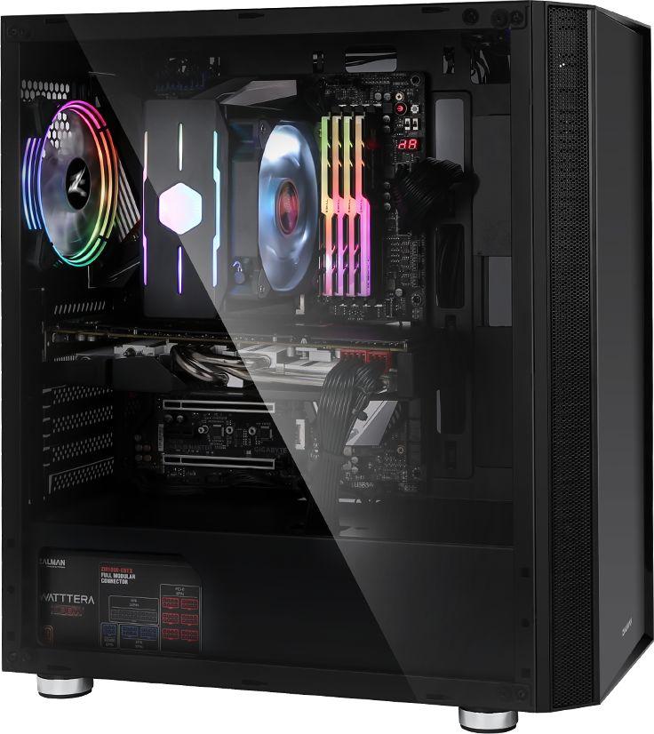 Kasë Zalman R2, e zezë, Midi Tower