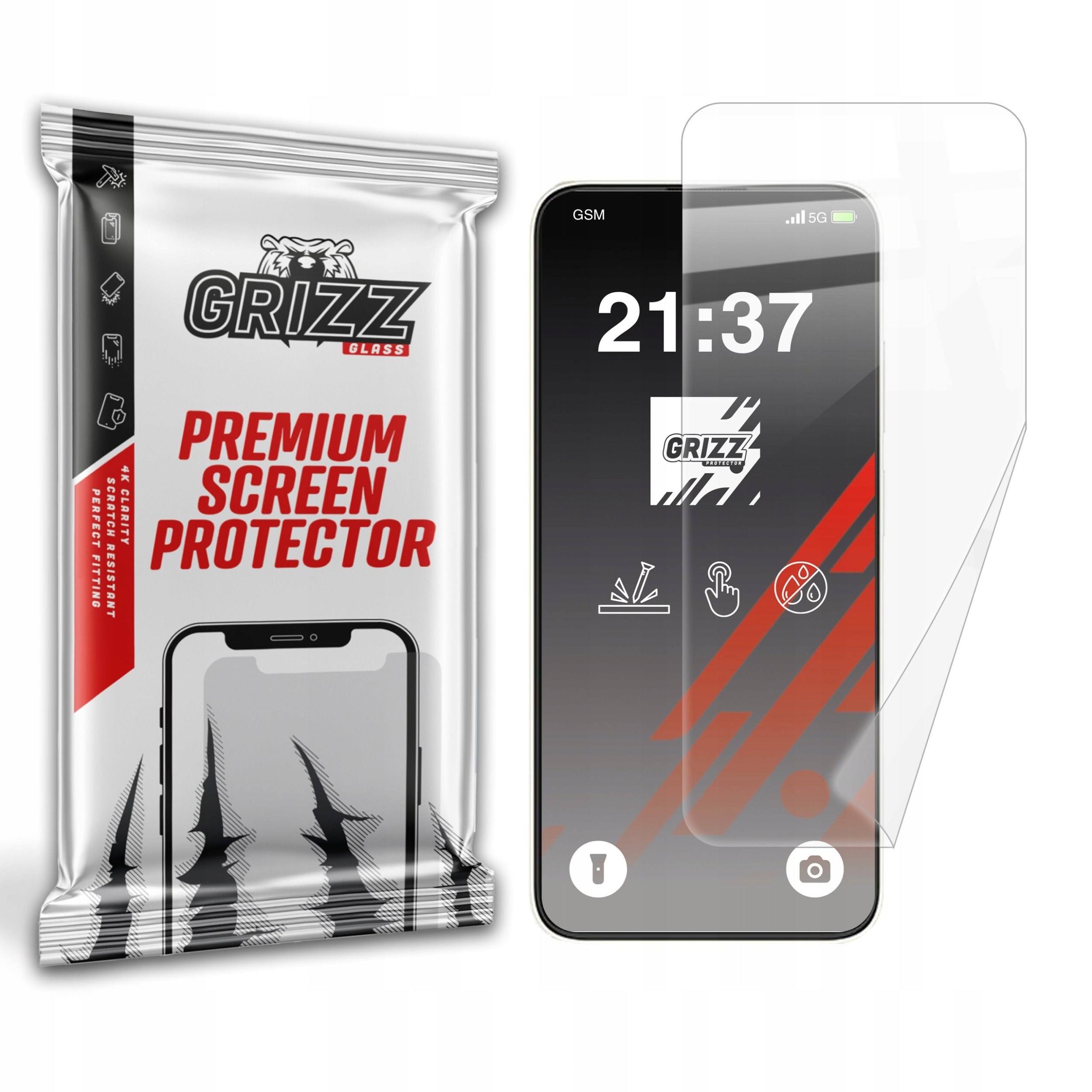 Fletë mbrojtëse keramike Grizz për Coolpad Cool 40i, fleksibël, transparente
