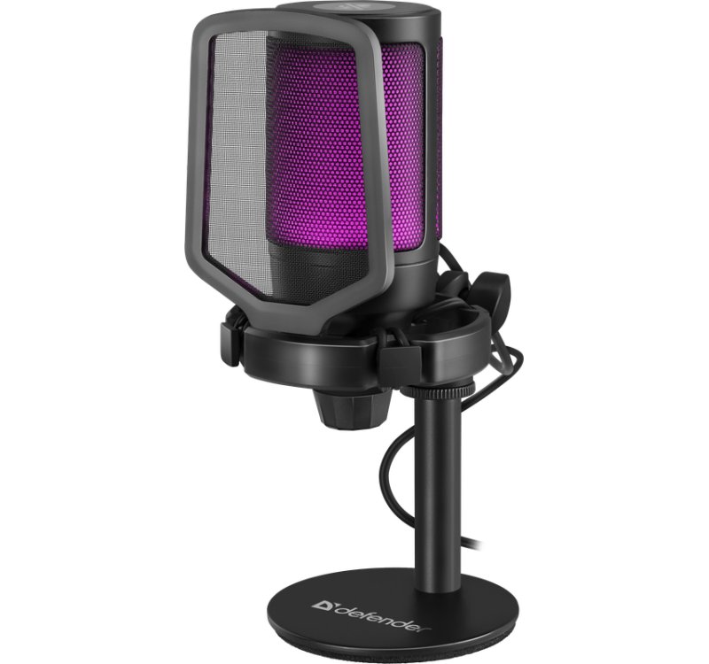 Mikrofon USB Defender Impulse GMC 600, kondensator, RGB, i zi
