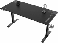 Tavolinë gaming Ultradesk Momentum, strukturë çeliku, sipërfaqe e madhe, e zezë