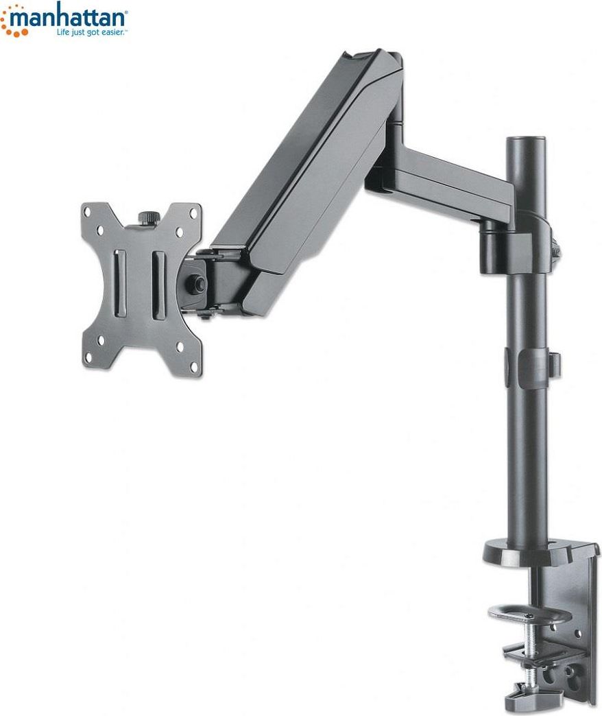 Mbajtëse tavoline për monitor Manhattan Desk Mount for 17" - 32" Monitor, e zezë
