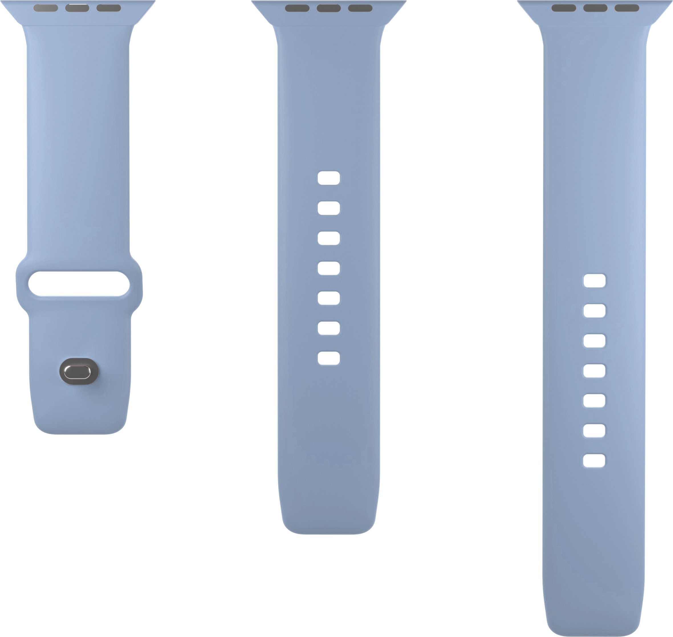 Rrip dore për Apple Watch Puro ICON Silicone Band, 42/44/45mm dhe Ultra, silikon, pluhur blu