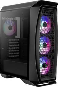 Kasë Aerocool Aero One Frost, e zezë, Midi Tower