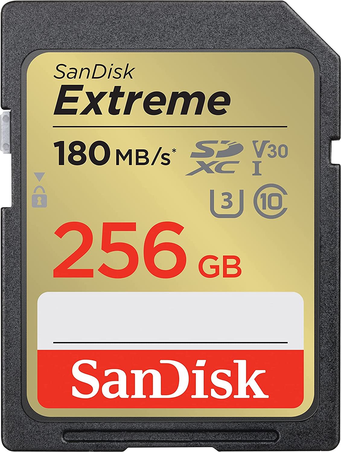 Kartë memorie SanDisk Extreme SDXC, 256GB, Class 10 UHS I U3 V30