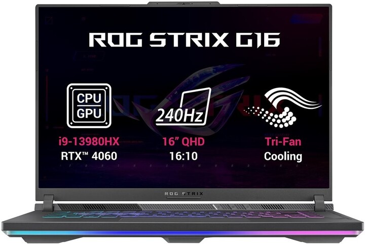 [OUTLET] Laptop ASUS ROG Strix G16 (2023) G614, 16", Intel Core i9, 32GB RAM, 1TB SSD, NVIDIA GeForce RTX 4060, i hirtë				