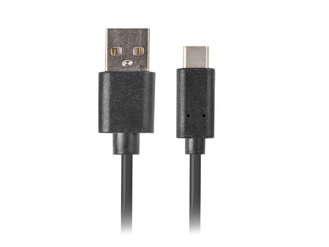 Kabllo Lanberg, USB C / USB A, 1.8 m, e zezë