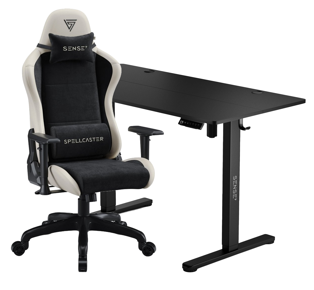 Karrige SENSE7 Spellcaster FUKU + Tavolinë elektrike SENSE7 Nojo