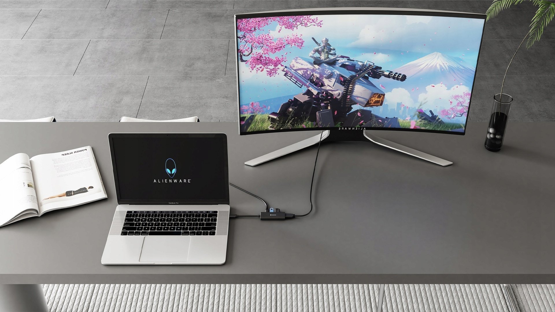 Hub USB C Swissten 4 in 1, HDMI 4K, karikim 100W, i zi