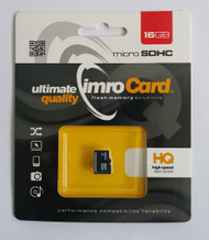 Kartë memorie Imro microSDHC, 16GB, Class 10 UHS-I, e zezë