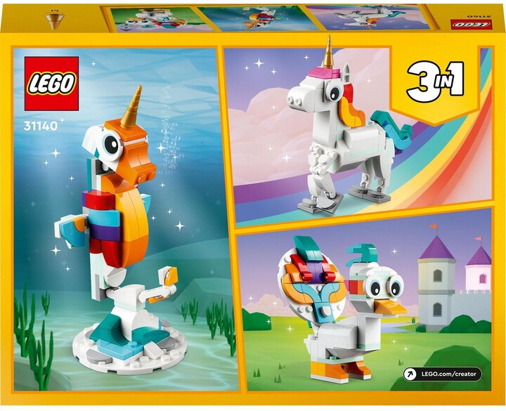 Set LEGO® Creator 31140 Magical Unicorn, 145 pjesë