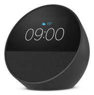 Orë inteligjente Amazon Echo Spot, ekran me ngjyra, altoparlant me zë të fuqishëm, e zezë