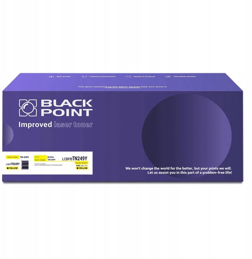 Тонер Black Point LCBPBTN249Y, компатибилен со Brother TN-249Y, жолт