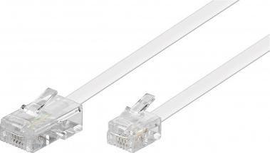 Kabllo telefoni ADSL RJ45 në RJ11, 6 m, e bardhë
