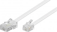 Kabllo telefoni ADSL RJ45 në RJ11, 6 m, e bardhë