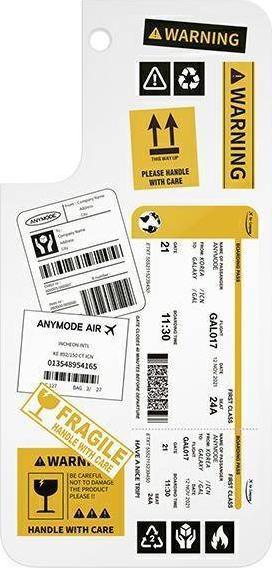 Pllakë dekoruese Samsung GP-TOU021AMIWW, për Galaxy S22 Frame Cover, motiv Monsters Inc, e bardhë